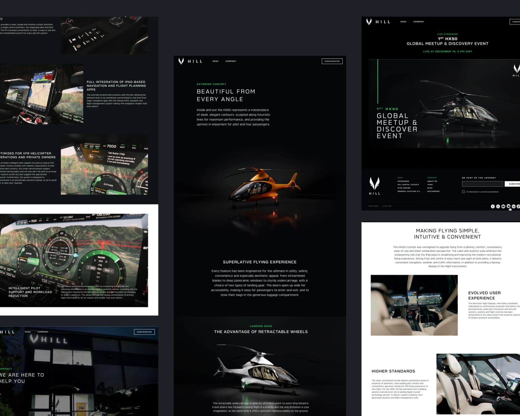 Hill Helicopters Website Design