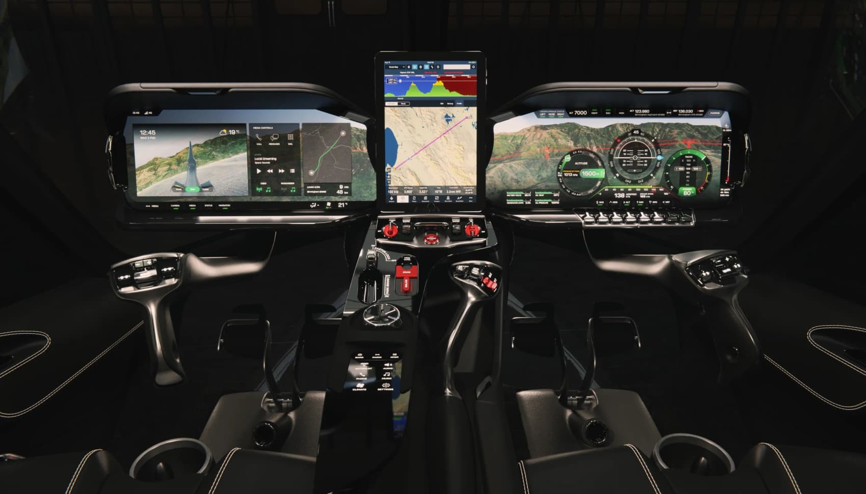 Hill Helicopters Cockpit Dashboard