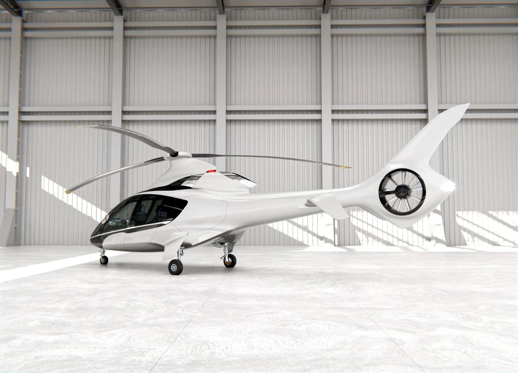 Hill Helicopters Model White