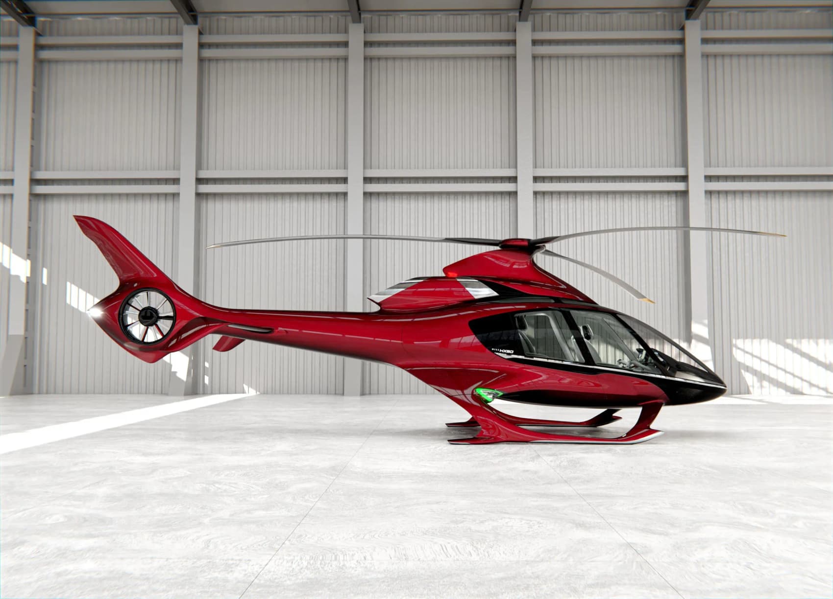 Hill Helicopters Model Red