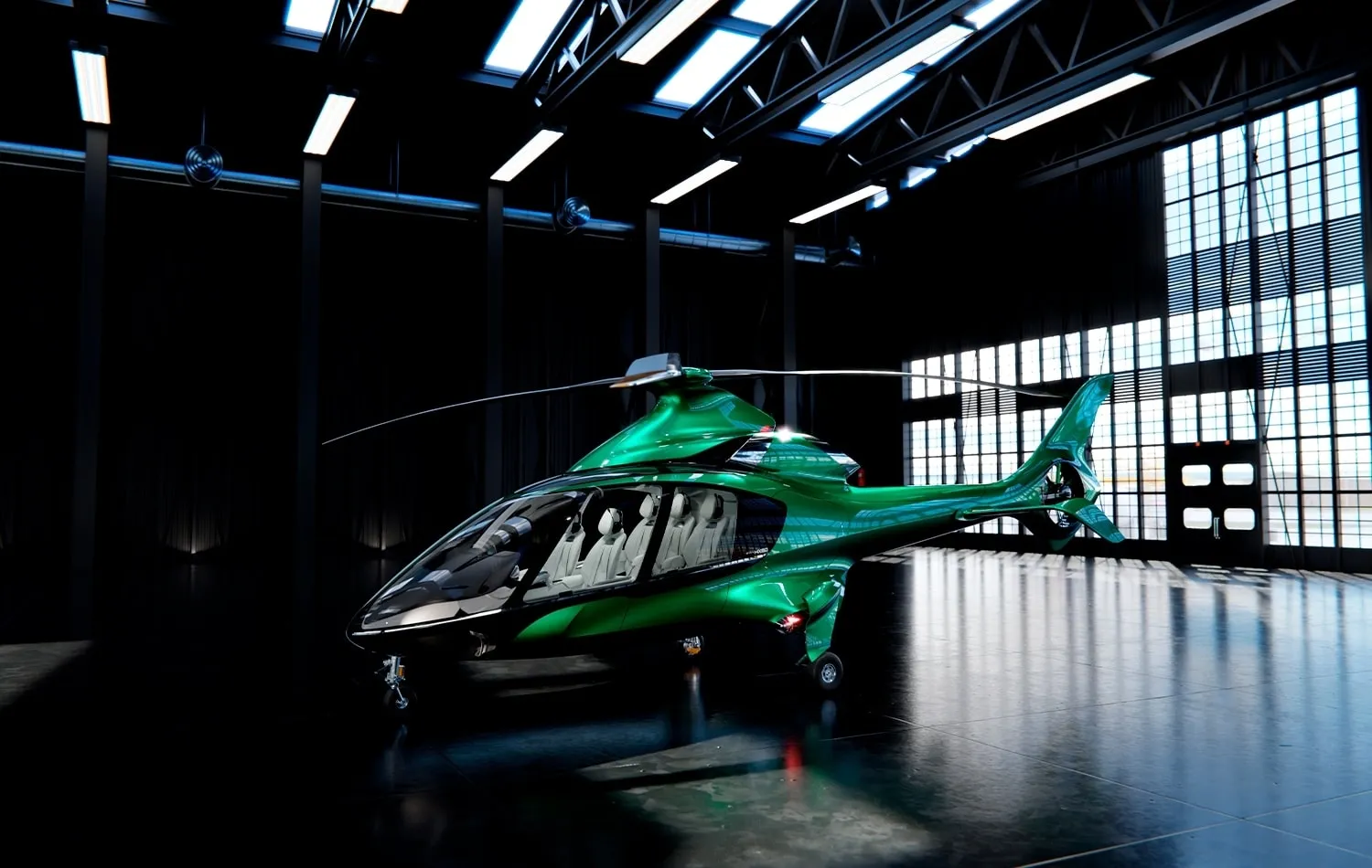Hill Helicopters - HX50 Green